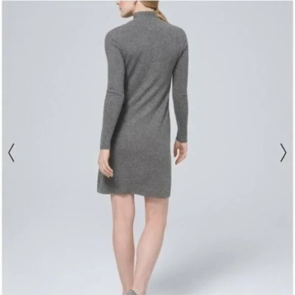 NWOT White House Black Market Cozy Knit Marled Shift Dress - Picture 3 of 4